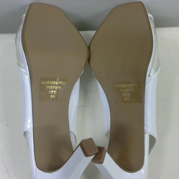 Coup D'Etat LTD White Slingback Heels - Picture 6 of 8